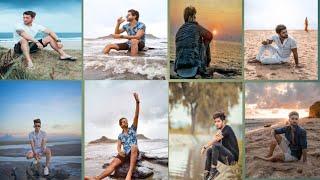 natural beach photography poses for male || Beach Photoshoot Pose For Boy's 