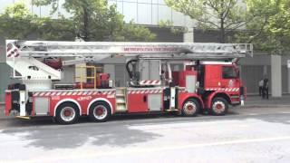 Spare ladder platform on loan from MFB - Melbourne