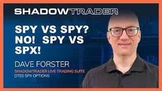 SPY vs SPY? NO!  SPY vs SPX!