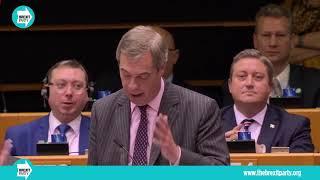 This is it | Nigel Farage bids final farewell to the European Parliament