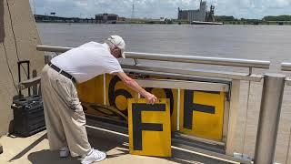 An End to an Era: River Gage Reader Art Denkman changes Mississippi River Gage