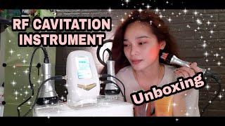 unboxing of 40k rf cavitation slimming instrument