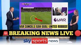 "VAR CONTROVERSY SHOCKS OLD TRAFFORD: ISAK’S GOAL RULED OFFSIDE AFTER 2-0 DEFEAT