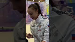 ИРИНА АННЕНКОВА автографы для юных ГИМНАСТОК | #художественнаягимнастика #гимнастки #дети