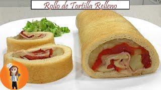 Rollo de Tortilla Relleno | Receta de Cocina en Familia