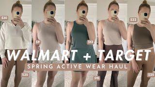 WALMART AND TARGET ACTIVEWEAR HAUL |  ACTIVEWEAR HAUL TRY ON SPRING 2024 #activewear