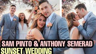 Sam Pinto at Anthony Semerad ROMANTIC ang WEDDING SUNSET || TRENDZ NETWORK