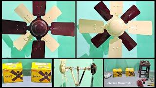 How to make 360° Dual 600mm Ceiling Fan Air CirculatorElectrifying Invention by Electro Demolish 