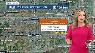 Phoenix weekend road construction July 9th-10th