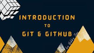 Introduction to Git and GitHub for beginners