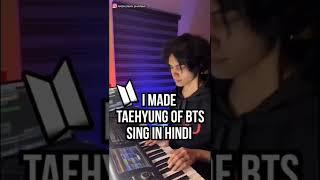 #kim taehyung Sing  Hindi song (karun pyar tumhe) #anshuman.Sharma editing #Wowo #kimtaehyung #V
