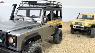 Land Rover Defender vs Toyota Land Cruiser 70 | Off-Road RC Challenge!