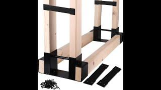 Mofeez Outdoor Firewood Log Storage Rack Bracket Kit,Fireplace Wood Storage Holder