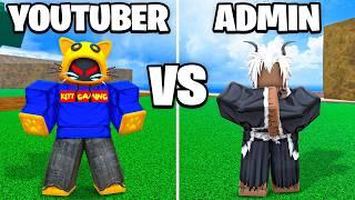 Blox Fruits ADMIN Mode  - Youtuber Vs Admin