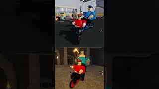 BIKER BARRY SCARY OBBY Run #roblox #scaryobby #obby #shorts #gamingshorts #rrnplay