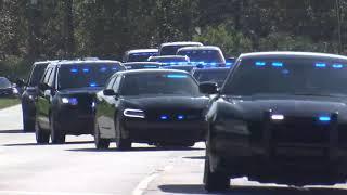 Greenville Co. deputies escort fallen sergeant to funeral home - Part 1