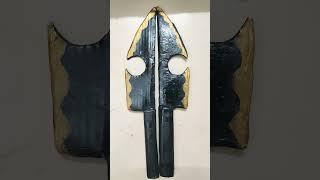 I made razor sharp katanas#sam#diy#cosplay#craft#handmade#attack#cardboard#old is gold#sword#blknGl