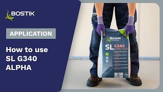 SL G340 ALPHA - calcium sulphate self-levelling compound | Application  | Bostik