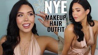 NEW YEARS EVE MAKEUP & HAIR TUTORIAL PLUS OUTFIT INSPO! GRWM for New Year’s Eve | Faith Drew