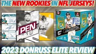 THE NEW ROOKIES IN THEIR NFL JERSEYS!  2023 Panini Donruss Elite Football FOTL Hobby Box Review