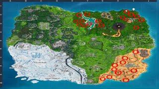 WHERE YOU CAN FIND BANANAS, COCONUTS AND HOT PEPPERS!! FORTNITE BATTLE ROYALE (SEASON 8)