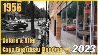 Before and After - Cape Girardeau ( Flooding on Main & Spanish Street ) 4K