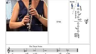 Emma Johnson talks about the throat notes on the clarinet