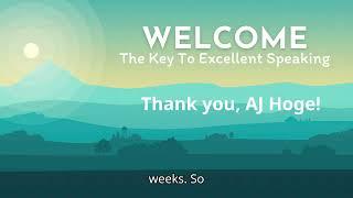 0. The Key To Excellent Speaking - Effortless English Audiobook - Welcome - AJ Hoge's Method