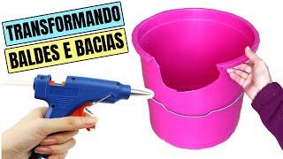 5 IDEIAS BRILHANTES DE TRANSFORMAÇÃO E RECICLAGEM DE BALDES E BACIAS VELHOS