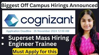 Cognizant Superset Registration | Latest Off Campus Hiring | Off Campus Drive | Fresher Jobs