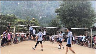 Mae La New year volleyball Tournament htee hta sway vs Unity to winner ️