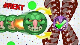 Agar.io - MEGA AUTOSPLIT POPSPLIT // INSANE AGARIO TRICKSPLIT & DOUBLE SPLIT // PRO TEAM GAMEPLAY