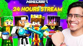 FINALE - 24 Hrs MINECRAFT HARDCORE IRL MARATHON STREAM