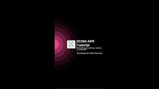 JCOM App Tutorial 2 - Scheduling and starting a meetinga meeting with QR code - For Table Chairmans