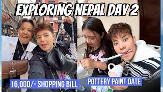 Went on a Pottery Painting Date in NEPAL ~ SHOPPING FOR XOREM ~ 16,000/- BILL ?? ~ Xorem & Gracy