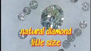 Natural diamonds little size ||  berlian asli ukuran kecil