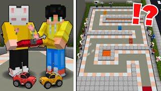 REMOTE CONTROL CAR RACING sa Minecraft PE! ft. DaveFromPH