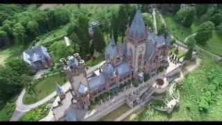 Schloss Drachenburg- Königswinter-Drachenfels Kopter in Bonn Dronepicture Germany 4K