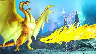 KING GHIDORAH vs VOID GHIDORAH | ARK Kaiju Battle