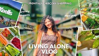 මම අලුත් මාසෙකට ලෑස්ති වෙන විදිහ ️ grocery shopping vlog  #adayinmylife #livingalonediaries #vlog