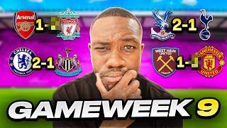 Predicting Gameweek 9 of the Premier League...`