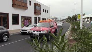 (Special Resque Squad Wail+Yelp) Cuerpo de bomberos carro Bomberos Lanzarote