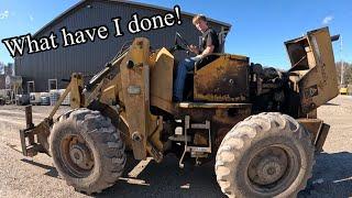 One owner Allis Chalmers wheel loader needs some attention!  We also visit @Helmsburgsawmill