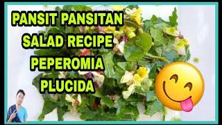 HOW TO MAKE  SALAD PANSIT PANSITAN  PEPEROMIA |Kleo's Channel