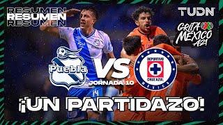 Resumen y goles | Puebla vs Cruz Azul | Grita México AP2021 - J10 | TUDN