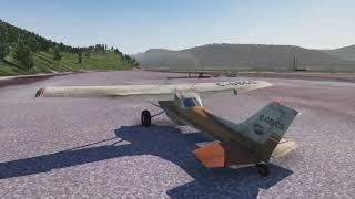 X-Plane 11: Bush 172 Taildragger Take-Off