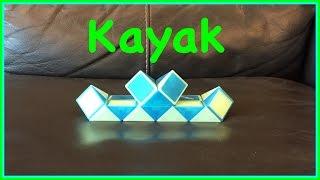 Rubik's Twist or Smiggle Snake Puzzle Tutorial: How to Make a Kayak Shape Step by Step