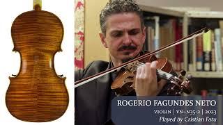 Rogerio Fagundes Neto violin 2023 / Cristian Fatu / at the Metzler Violin Shop