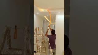 How to install cob light on ceiling#coblight #fallceilingdesign #popdesing #walltexturedesign