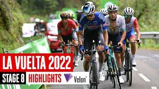 Solo breakaway victory | Vuelta a España 22 Stage 8 Highlights